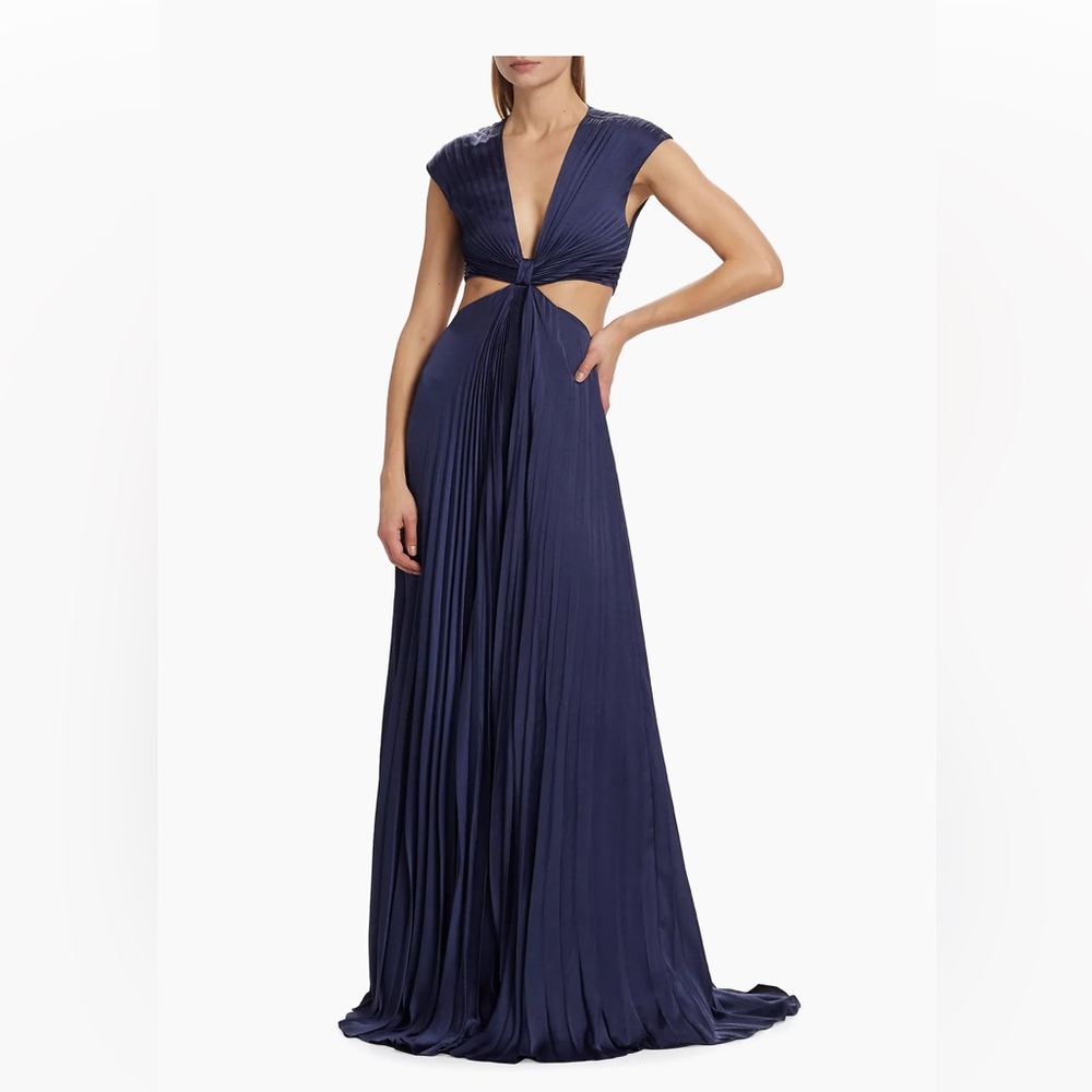 A.L.C. Alejandra Pleated Cut-Out Gown, Size 10